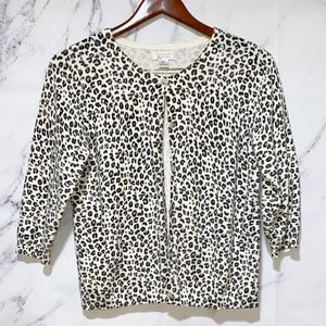 Christopher & Banks Leopard Cardigan